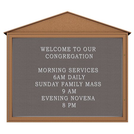 United Visual Products Indoor Enclosed Combo Board, 72"x36", Bronze Frame/Blue & Pearl UVCB7236BZ-BLUE-PEARL